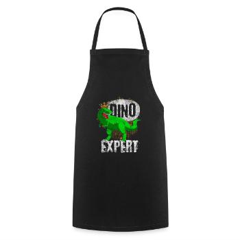 Dino Expert Design for dinosaur fans, dinosaurs - Cooking Apron - black - Front - AI Model Male 185 dark (185cm)