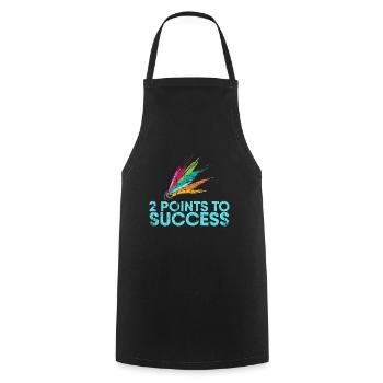 2 Punkte Zum Erfolg Für Badmintonspieler Bzw - Kochschürze - Schwarz - Vorne - AI Model Male 185 dark (185cm)