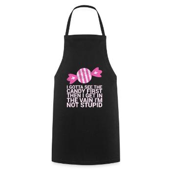 J’ai besoin du premier humour drôle pour adultes - Tablier de cuisine - noir - Devant - AI Model Male 185 dark (185cm)