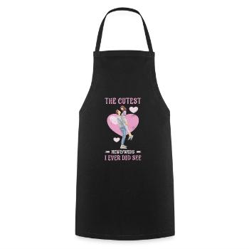 Le couple de mariée le plus doux que j’ai jamais fait pour la mariée - Tablier de cuisine - noir - Devant - AI Model Male 185 dark (185cm)