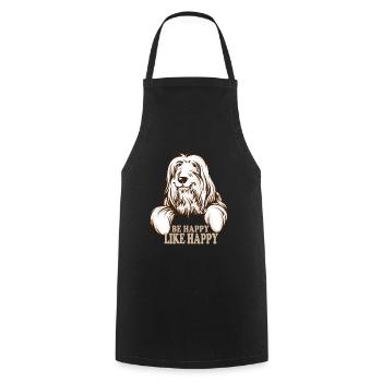 Chiens Favorite People Gift Idea T-shirt - Tablier de cuisine - noir - Devant - AI Model Male 185 dark (185cm)