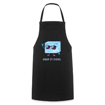 Keep it cool - Cooking Apron - black - Front - AI Model Male 185 dark (185cm)
