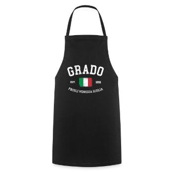 Grado Frioul-Vénétie Julienne Drapeau Italie - Tablier de cuisine - noir - Devant - AI Model Male 185 dark (185cm)
