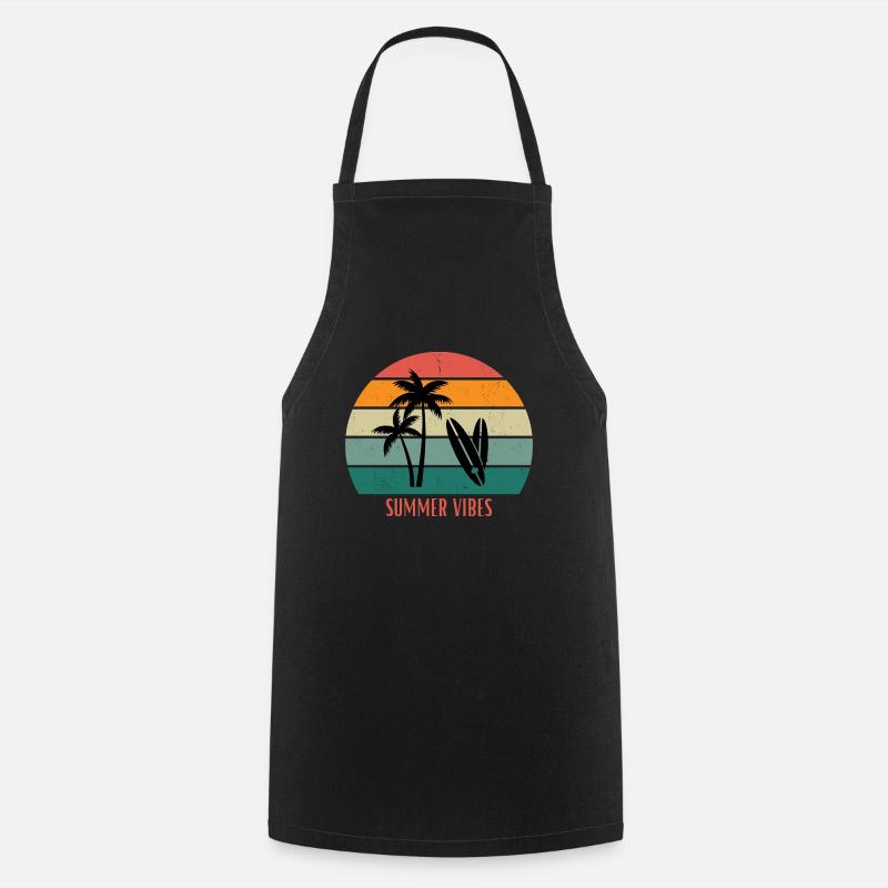 Summer Vibes - Kochschürze - Schwarz