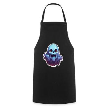 Halloween Geist - Kochschürze - Schwarz - Vorne - AI Model Male 185 dark (185cm)