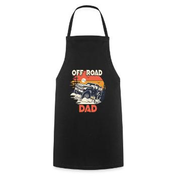 4x4 offroad 4X4 humor dad off road - Cooking Apron - black - Front - AI Model Male 185 dark (185cm)