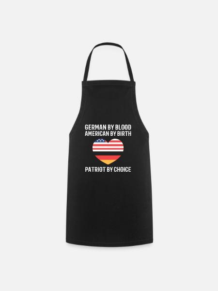 Amerikanisch Deutsch - Kochschürze - Schwarz