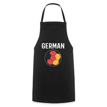 Germany Football - Cooking Apron - black - Front - AI Model Male 185 dark (185cm)
