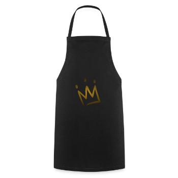 couronne - Tablier de cuisine - noir - Devant - AI Model Male 185 dark (185cm)