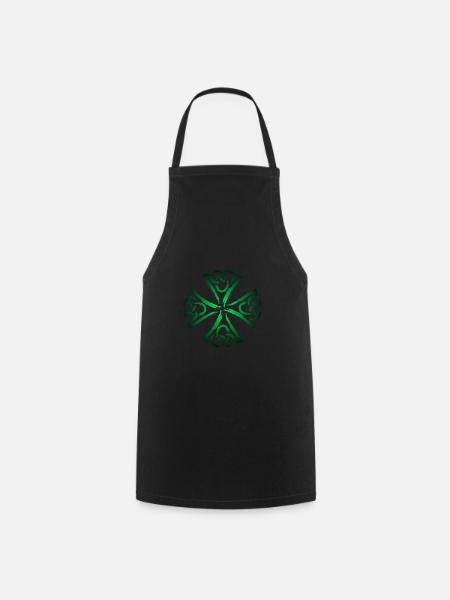 Symboles celtiques de force et de courage - Tablier de cuisine - noir