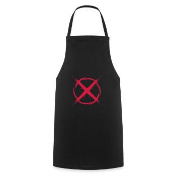 Tick circle icon - Cooking Apron - black - Front - AI Model Male 185 dark (185cm)