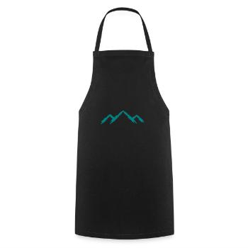 Berg Bergsteigen Sport Berglauf - Kochschürze - Schwarz - Vorne - AI Model Male 185 dark (185cm)