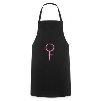 Vénus symbole femme fille Vénus symbole cadeau - Tablier de cuisine - noir - Devant - AI Model Male 185 dark (185cm)