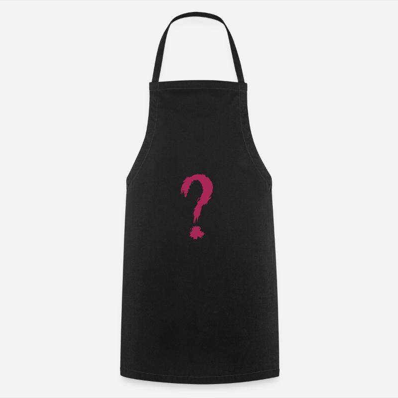 Point d'interrogation - Tablier de cuisine - noir