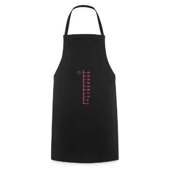 45 years old 45 birthday gift - Cooking Apron - black - Front - AI Model Male 185 dark (185cm)