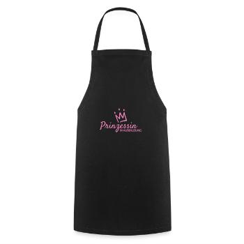 Prinzessin - Kochschürze - Schwarz - Vorne - AI Model Male 185 dark (185cm)