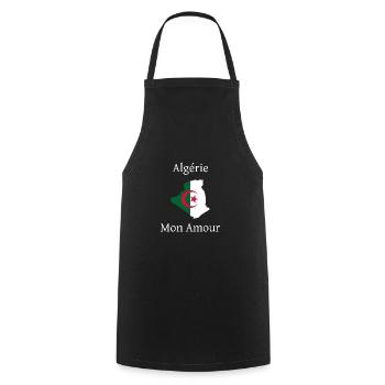 Algérie Mon Amour - Tablier de cuisine - noir - Devant - AI Model Male 185 dark (185cm)