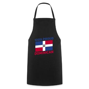 Dominican - Cooking Apron - black - Front - AI Model Male 185 dark (185cm)