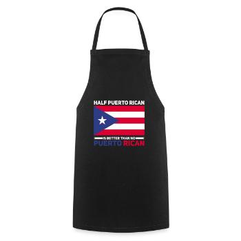 Puerto Rico | Puerto Ricaner Flagge Geschenkideen - Kochschürze - Schwarz - Vorne - AI Model Male 185 dark (185cm)