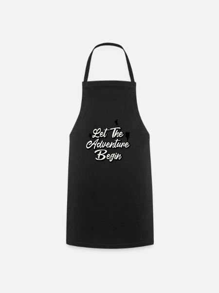 Adventure awaits - Cooking Apron - black