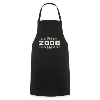 Vintage 2006 Retro Birthday 2006 Vintage 2006 - Cooking Apron - black - Front - AI Model Male 185 dark (185cm)