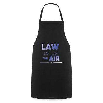 Law Student Study Design Law Is In The Air - Cooking Apron - black - Front - AI Model Male 185 dark (185cm)