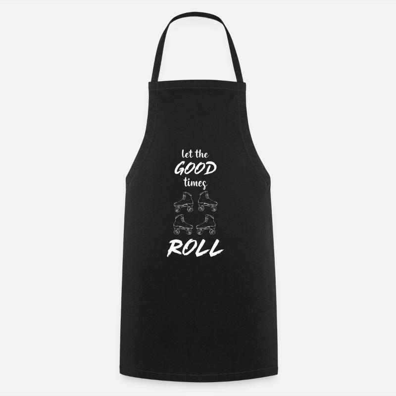Roller skating Roller skates - Cooking Apron - black