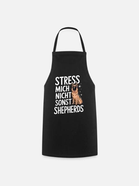 Berger Allemand Chien Malinois - Tablier de cuisine - noir