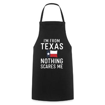 Texas State Texans Texas - Cooking Apron - black - Front - AI Model Male 185 dark (185cm)