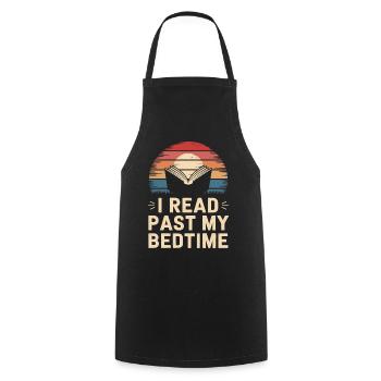 Bücher Buch lesen Bücherei Bibliothek Bücherwurm - Kochschürze - Schwarz - Vorne - AI Model Male 185 dark (185cm)