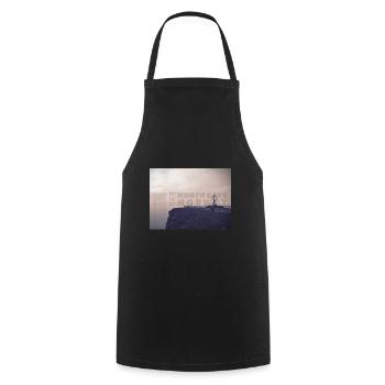 North Cape Norway. Nordkap Norwegen T-Shirt - Kochschürze - Schwarz - Vorne - AI Model Male 185 dark (185cm)