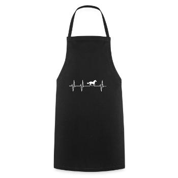cheval - Tablier de cuisine - noir - Devant - AI Model Male 185 dark (185cm)