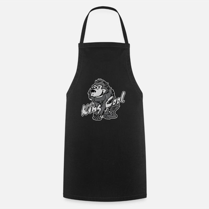 Gorilla King Cool - Tablier de cuisine - noir