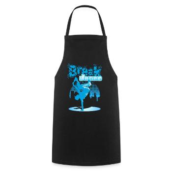 City breakdance - Kochschürze - Schwarz - Vorne - AI Model Male 185 dark (185cm)