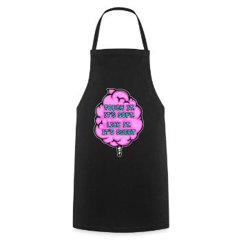 Süßigkeiten Zucker Naschkatzen Lecker Statement - Kochschürze - Schwarz - Vorne - AI Model Male 185 dark (185cm)