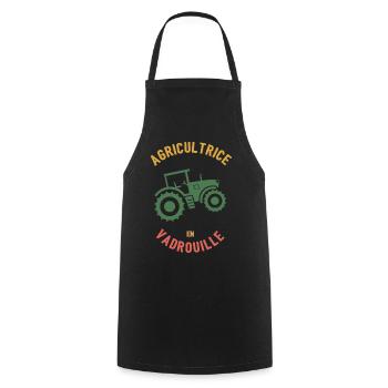 Farmer in Mop - Cooking Apron - black - Front - AI Model Male 185 dark (185cm)