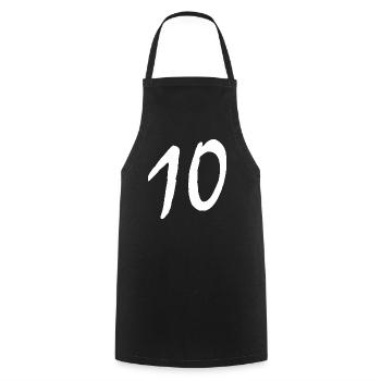 10 - Kochschürze - Schwarz - Vorne - AI Model Male 185 dark (185cm)