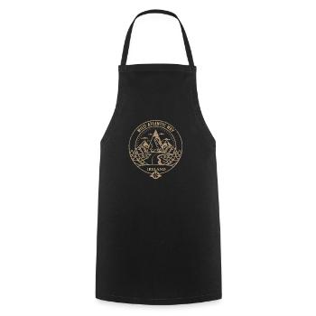wild atlantic ireland - Cooking Apron - black - Front - AI Model Male 185 dark (185cm)