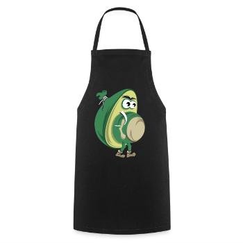 funny avocado hiking nature forest icon icon - Cooking Apron - black - Front - AI Model Male 185 dark (185cm)