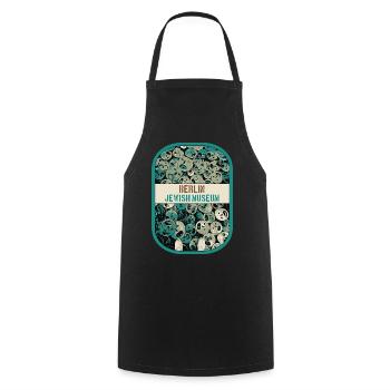 Captivating detail of the Jewish Museum, Berlin - Cooking Apron - black - Front - AI Model Male 185 dark (185cm)