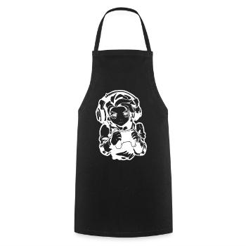 Dessin de Gamer Boy - Tablier de cuisine - noir - Devant - AI Model Male 185 dark (185cm)