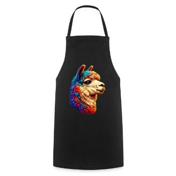 Alpaga - Tablier de cuisine - noir - Devant - AI Model Male 185 dark (185cm)