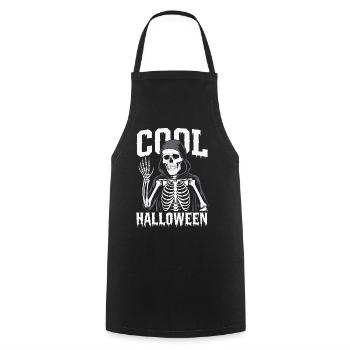 Cooles Halloween Skelett - Kochschürze - Schwarz - Vorne - AI Model Male 185 dark (185cm)