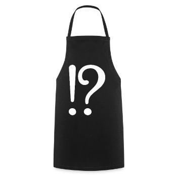 Abstract Ocean Wave Pattern T-Shirt - Cooking Apron - black - Front - AI Model Male 185 dark (185cm)