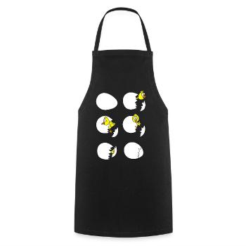 The chick - Cooking Apron - black - Front - AI Model Male 185 dark (185cm)