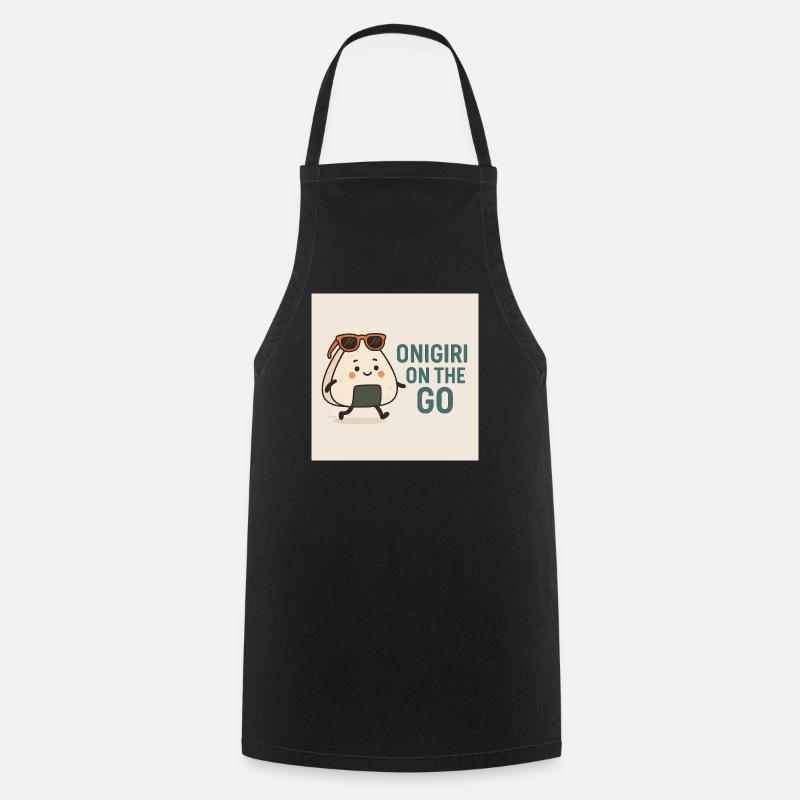 Onigiri on the Go - Cooking Apron - black
