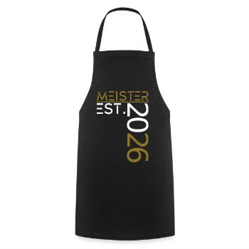 Master est. 2026 - Tablier de cuisine - noir - Devant - AI Model Male 185 dark (185cm)