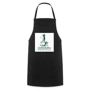 Golf & Coffee – The Perfect Swing - Cooking Apron - black - Front - AI Model Male 185 dark (185cm)