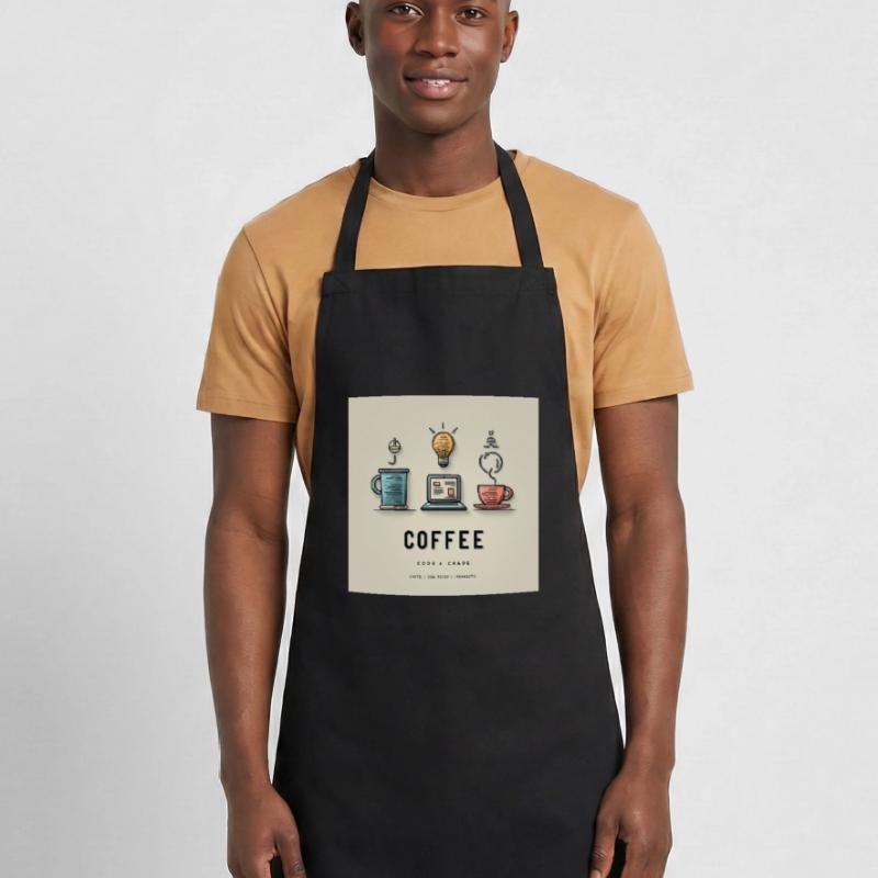 Coffee Code Design Cooking Apron