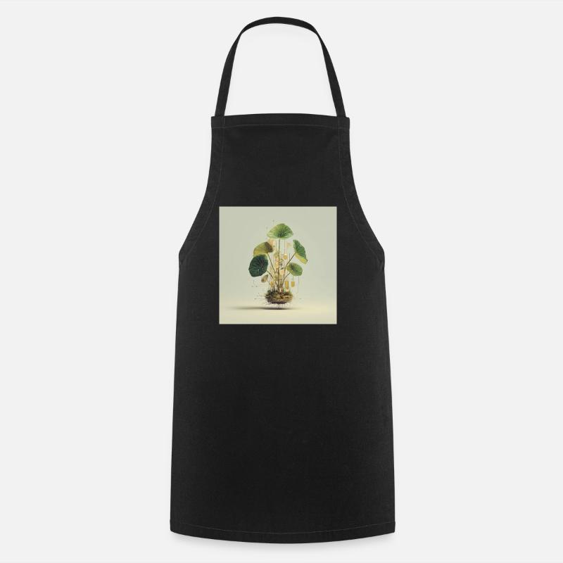 TechnoPlante : Nœuds d’Or - Tablier de cuisine - noir